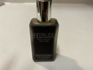 Interlude Bath & Body Perfumed Vintage By Frances Denny 1 Oz Cologne Rare