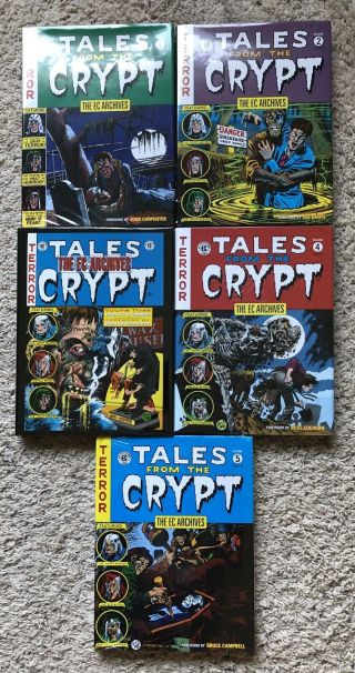 Ec Archives Tales From The Crypt Vol 1 2 3 4 5 Rare Oop Complete