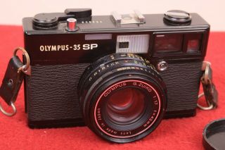 Olympus Rare Black Paint 35sp Rangefinder Zuiko 42mm 1.  7 35mm Analog Camera