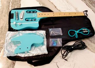 Traveler Speedster Hot Rod Classic Blue Electric Guitar - Rare