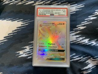 Pokémon Charizard Gx Burning Shadows 150/147 Secret Rare Psa 7