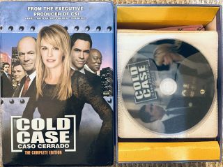 Cold Case Seasons 1 2 3 4 5 6 7 Show Complete Series 44 Disc Box Set Import Rare