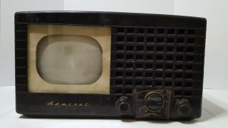 Rare 1949 Admiral 19a1 - S - A Tv " Checkerboard " Grill,  Black Bakelite 35 Off