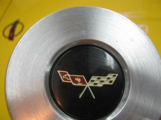 Corvette 1977 Only Very Rare Stainless Steel Horn Button Gm 458908