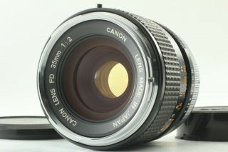 Rare " O " [mint] Canon Fd 35mm F2 Wide Angle Mf Lens From Japan