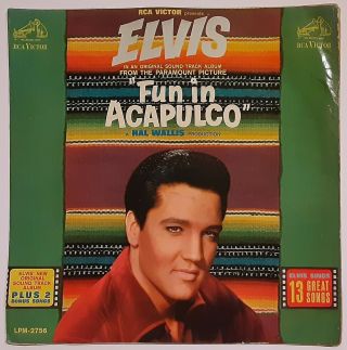 Elvis Presley " Fun In Acapulco " Very Rare Marguerita Back Cover Lp From Peru