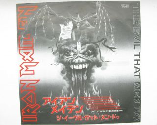 Iron Maiden - Japan The Evil That Men Do Promo 7 Inch - Rare -