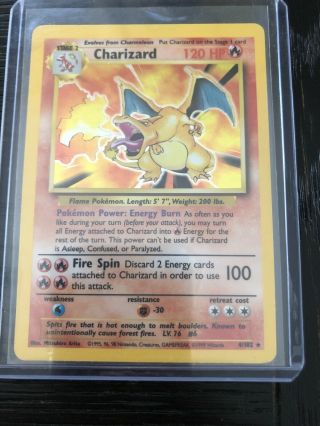 Pokemon Charizard 4/102 Holo Base Set Unlimited (with Other Rares)