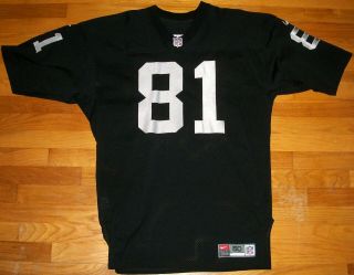 2000 Raiders Tim Brown Team Issued Auth Jersey Sz 50 Nike Berlin WI USA RARE Vtg 2