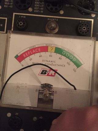 B&K BK 700 Dynamic Mutual Conductance Tube Tester Ham Radio Rare Powers Up W@W 3