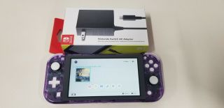 Clear Atomic Purple Nintendo Switch Lite See Through Rare