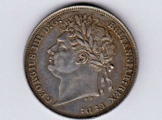 Great Britain:km - 679,  Shilling,  1821 King George Iv Rare Aunc
