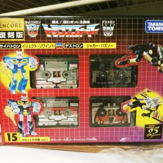 G1 Takara Tomy Transformer Cassette E - Hobby Reissue Encore 15 Vol.  1