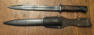 Rare Ww1 Imperial German Sawback Bayonet