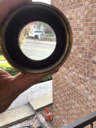 Vintage Ross London Brass F.  4 Wide Angle Xpres 8 1/4 Camera lens Rare Express 2