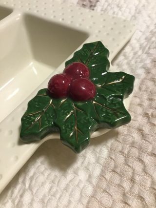 Nora Fleming Rare Mistletoe Christmas Holiday 2