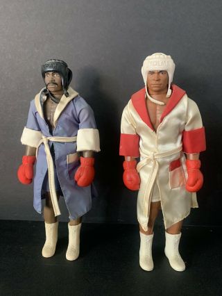 Muhammad Ali & Ken Norton Mego 1975 Boxing Action Figures W/ Accessories