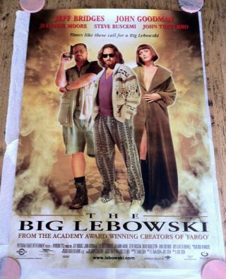 The Big Lebowski Australian One Sheet Movie/video Poster (1998) - Rare