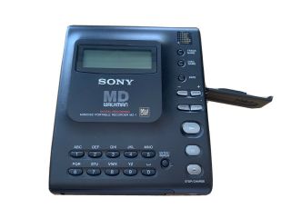 Rare Sony Mz - 1 Md Walkman Minidisc Player Recorder,  Great
