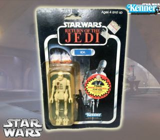 Vintage Star Wars Return Of The Jedi 8d8 Droid 77 Back Figure Moc 1983 Kenner