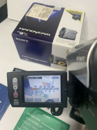 RARE Sony DCR - HC38 MiniDV NTSC Handycam Camcorder Box & Charger 3