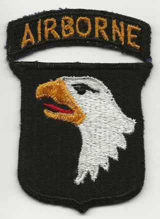 Rare Type 12 101st Airborne Screaming Eagle Shoulder Sleeve Patch A Real Beauty