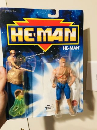 Vintage Adventures Of He - Man Figure Straight From Case Moc Mattel