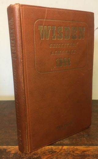 Wisden Cricketers Almanack - 1944 - - Very Rare Hardback - Ww2