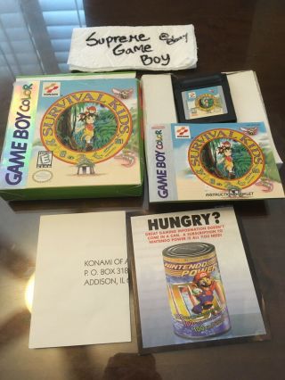 Survival Kids Game Boy Color Gbc Complete Cib Gameboy Rare Kid Gb