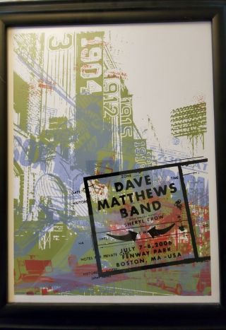 Dave Matthews Band Fenway Park 2006 Poster Boston Dmb Very Rare Farmbarn