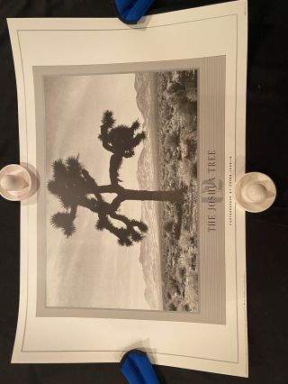 U2 Joshua Tree Print Poster Anton Corbijn Bono Edge Rare Black White 24 X 36
