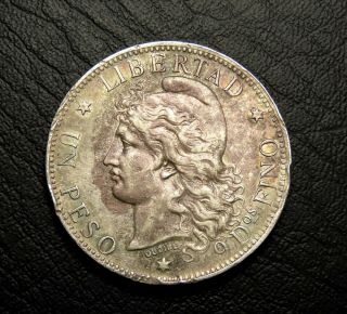 Argentina - Un 1 Peso 1882 Very Rare And Quality