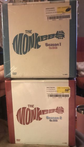 The Monkees Tv Series Dvd Box Set Complete Season One And Season Two Htf Rare