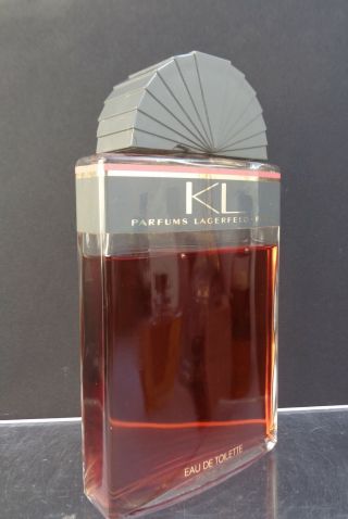 Rare Vintage Large Bottle 4.  2 Fl Oz.  Karl Lagerfeld " Kl " Edt Perfume Bethco