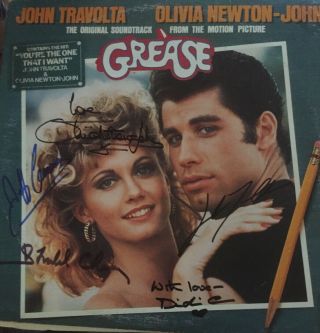 Grease Rare Soundtrack Vinyl Signed By 5 Including Jeff Conaway
