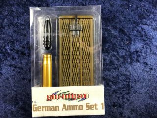 Cyber - Hobby Wwii 1/6 German Ammo Set 1 Woven Crate W/88mm Ammunition