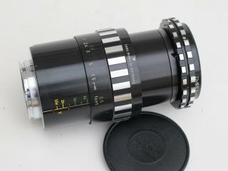 RARE Exakta mount A.  Schacht Ulm 50mm f:2.  8 R M - Travenar Makro lens caps 3