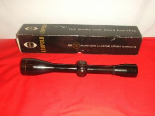 Rare Vintage Leupold M8 Fixed 7.  5x 42mm Rifle Scope Gold Ring