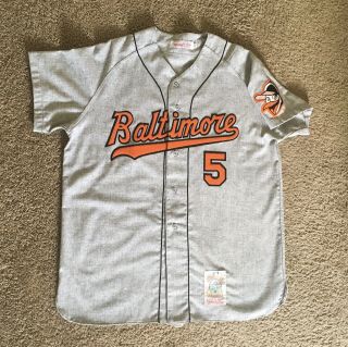 Brooks Robinson 1966 Baltimore Orioles Mitchell And Ness Road Jersey Xl Rare