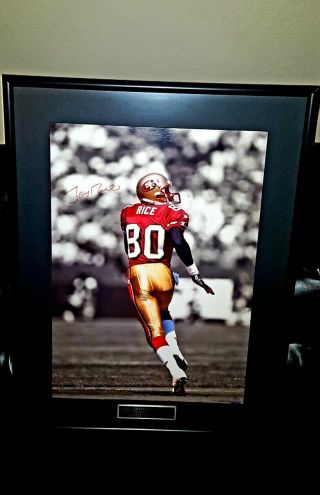 Rare Jerry Rice Signed Auto Autograph Upper Deck Limited /100 Uda Canvas 49ers
