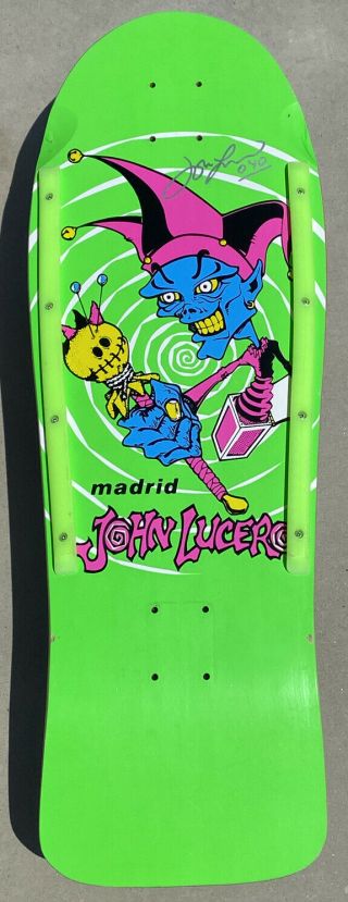 Madrid John Lucero Jester Skateboard Rare Alva Schmitt Stix Vision Powell G&s Og