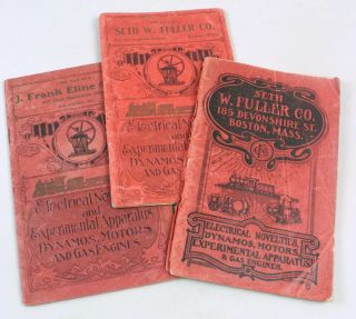 (3) Carlisle & Finch Trade Catalogs - 1902/3/4.  Model Trains,  Gas Engines.  Rare