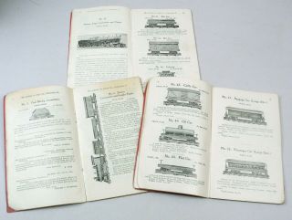 (3) Carlisle & Finch Trade Catalogs - 1902/3/4.  Model Trains,  Gas Engines.  RARE 3