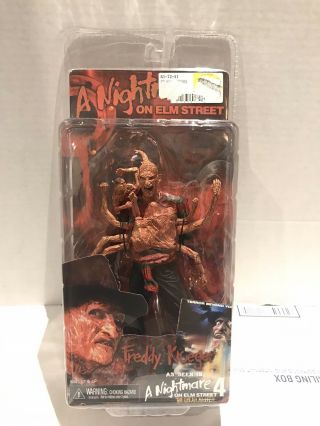 Nightmare On Elm Street 4 Dream Master Neca Freddy Krueger 7” Figure Mip Ex C