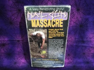 Nail Gun Massacre VHS Horror SOV Magnum Video Splatter Slasher Rare HTF OOP Gore 2
