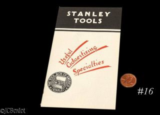 Rare Stanley Tools Tape Measure Zig Zag Rule Advertising Brochure