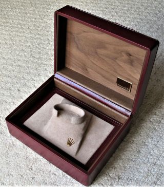 Rare - Vintage Rolex Leather Case Box For Mens Top Gold Models 1970 - 80