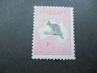 Kangaroo Stamps: 10/ - Pink C Of A Watermark Mnh - Rare (h412)
