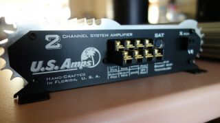 US Amps Xterminator 150X Rare Old School 2 - Channel Power Amp.  Made In USA 3