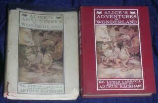 Alice In Wonderland Carroll 13 Ill Rackham With Rare Dustjacket